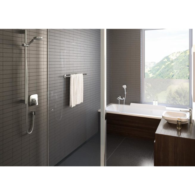 Душевой набор hansgrohe Croma Select E Multi 26590400, белый/хром