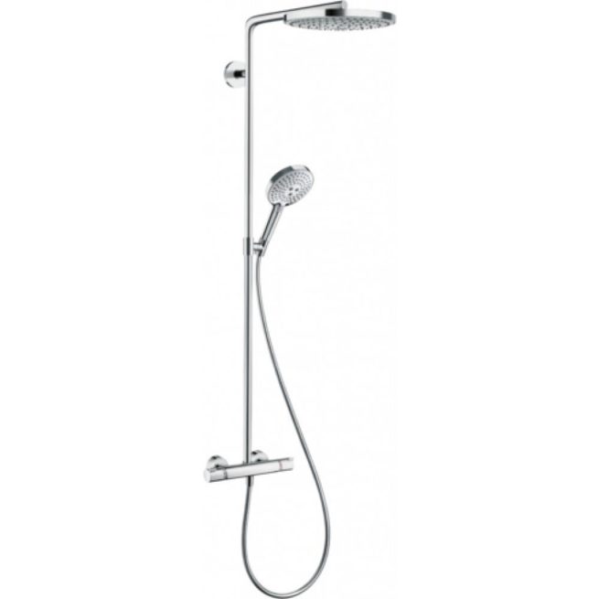 Душевая система hansgrohe Raindance Select S 240 2jet Showerpipe с термостатом 27129000, хром