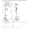 Душевая система hansgrohe Crometta E 240 1jet Showerpipe с термостатом 27298000, хром