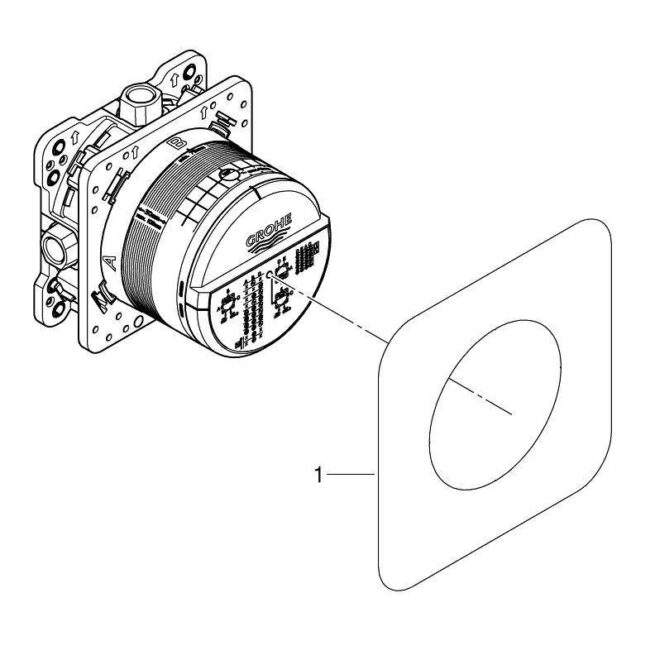 Универсальная встраиваемая часть, GROHE Rapido SmartBox, (35600000)